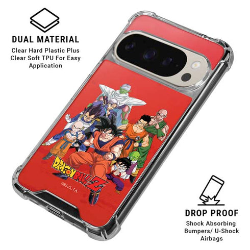 Dragon Ball Z Group Pixel 9/9 Pro Clear Case